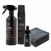 Nasiol Set New Car Experience 4 Produse – Cabin Shine 500ml, Leather Cleaner 250g, New Car Smell 50ml + 2 Lavete Microfibră CADOU