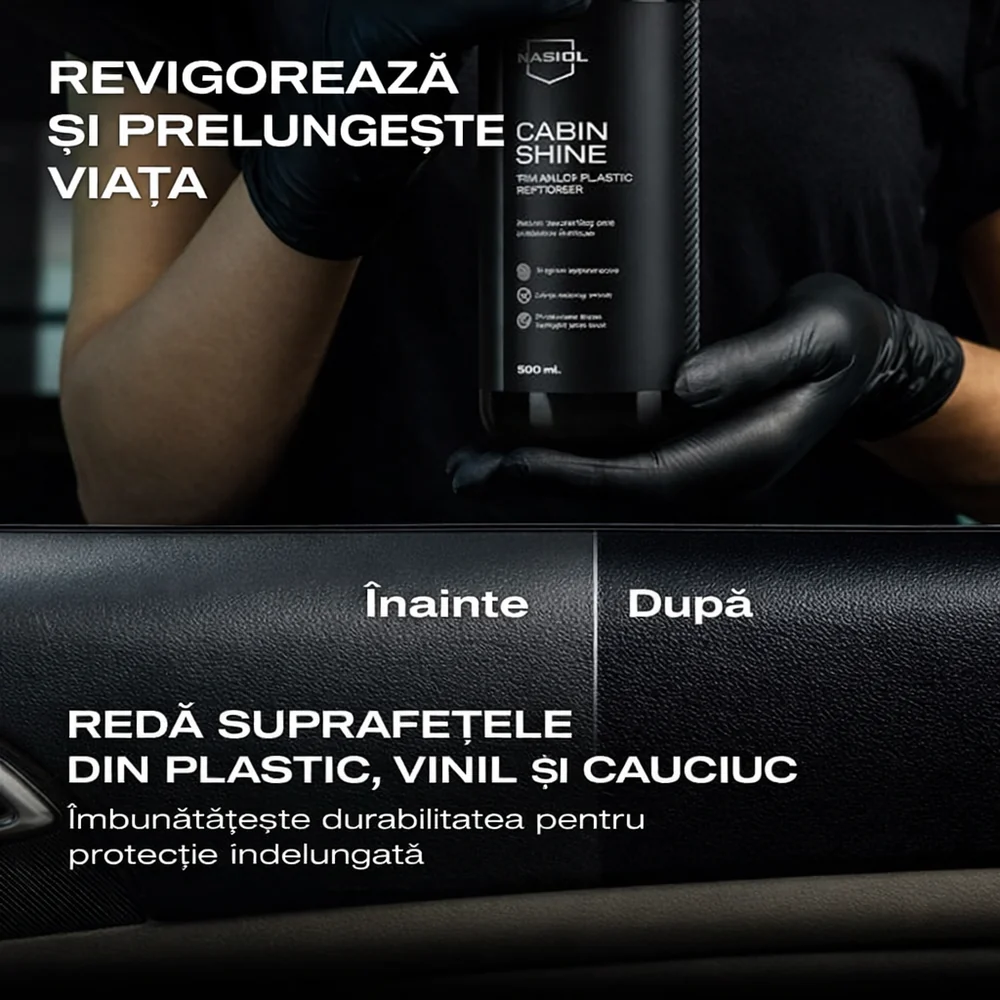 Nasiol Set Curățare Completă Interior 3 Piese – Magic APC, Cabin Shine și Clean 500ml
