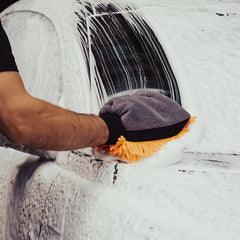 Nasiol Set Spalare Auto 3 Piese – Sampon Auto Profesional, Prosop Microfibra si Manusa Spalare