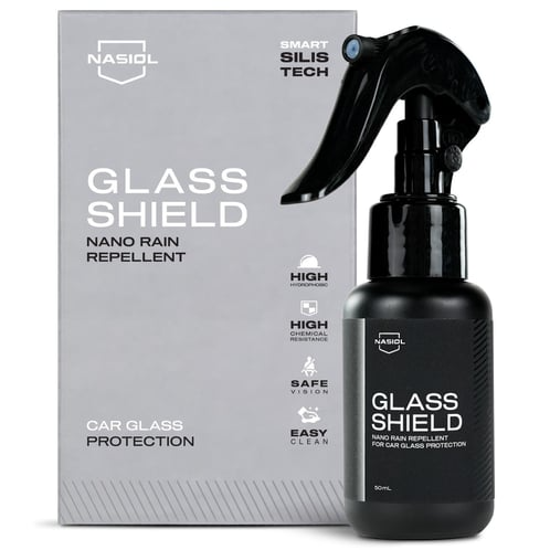 Nasiol GLassShield - protecție hidrofugă pentru parbriz și oglinzi 50ml