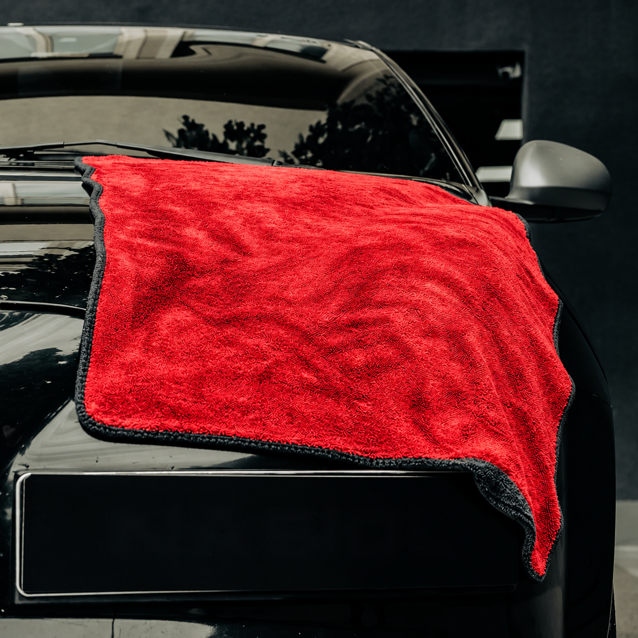 Nasiol TWIST DRYING TOWEL prosop de uscare premium, roșu/gri, 60 x 90cm, 1200gsm